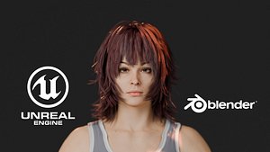 Layla- Advanced Rigged Female-Game Ready 3D model - UE5
