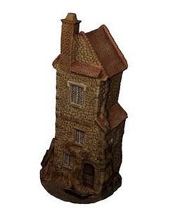 3d model realistic medieval stone house