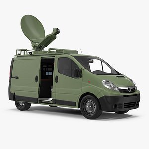 News Van Rigged 3D Model