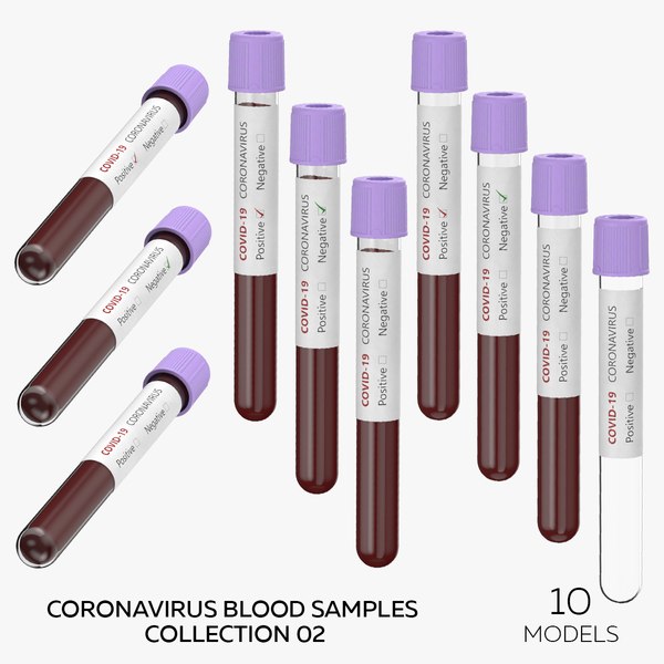 Coronavirus Blood Samples Collection 02 - 10 models 3D