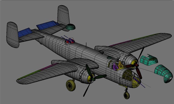 North American B-25 3d Model