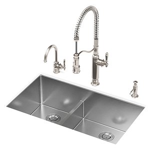 RUVATI kitchen sink 3D