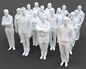 3D architectural stylized human character