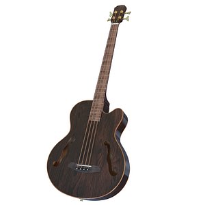 3D model Acoustic Bass Guitar