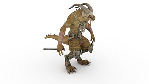 Lizard creature 3D model