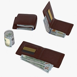 United States  100 dollar Wallet Money Purse Cash