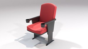 3D Theater Chair model