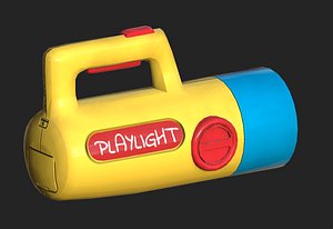 3D colorful plastic flashlight
