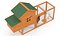 Wooden Small Chicken Coop with Chickens Rigged for Modo
