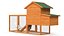Wooden Small Chicken Coop with Chickens Rigged for Modo