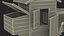 Wooden Small Chicken Coop with Chickens Rigged for Modo