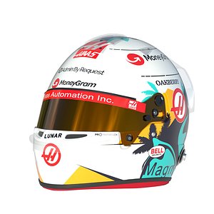F1 Magnussen Helmet 2024 3D model