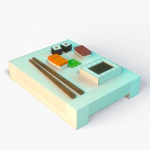 Minecraft Sushi Rig 3D model