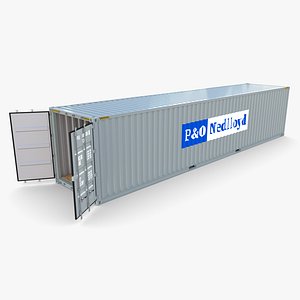 3D 40ft Shipping Container PO Nedlloyd v2 model