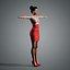 Zendaya Character 3D Model low-poly 3d model 3D