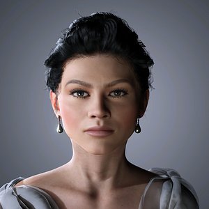 Zendaya Character 3D Model low-poly 3d model 3D