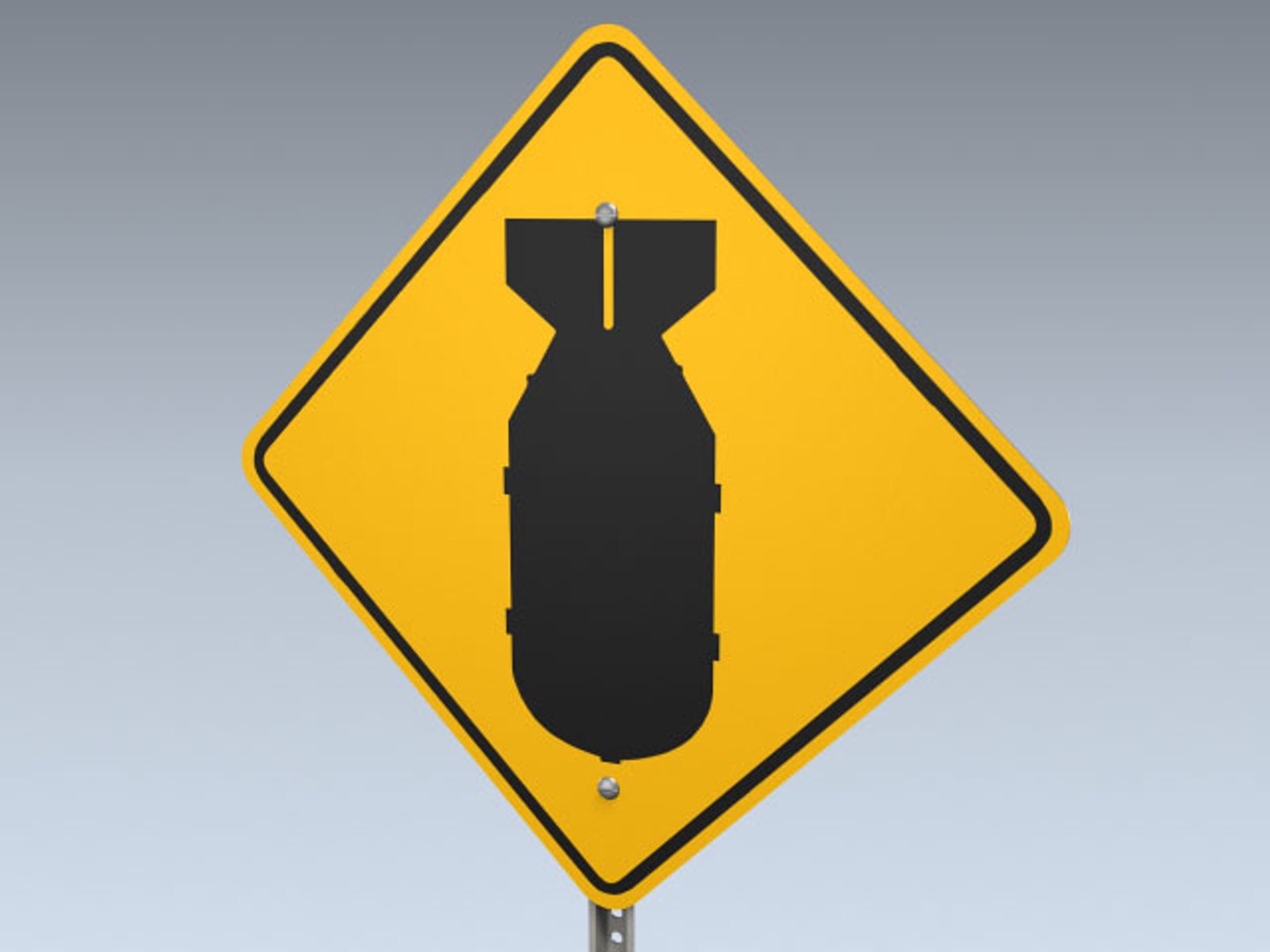 3d Road Sign Bomb