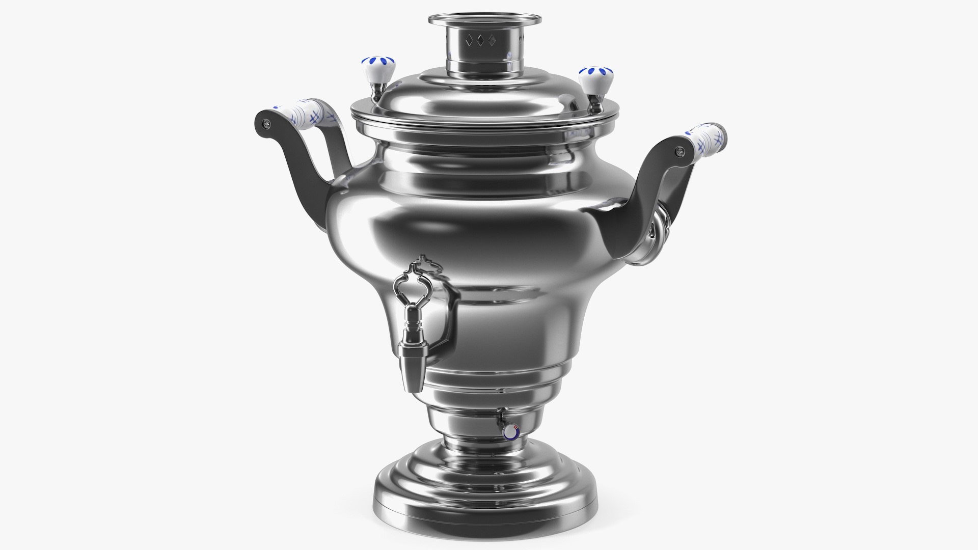 Electric Russian Samovar Kettle 3D model preview