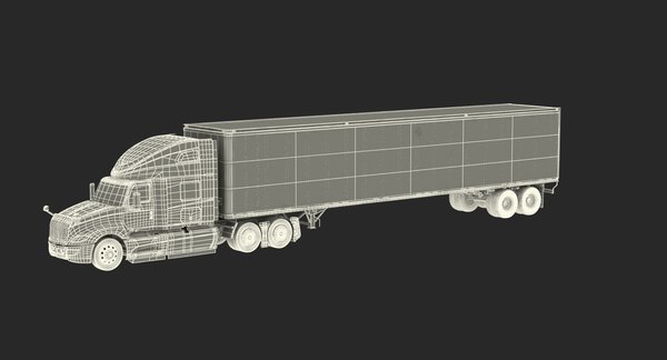 Heavy duty truck trailer 3D model - TurboSquid 1380931