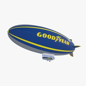 Good Year Blimp - 3D Hydrogen Zeppelin