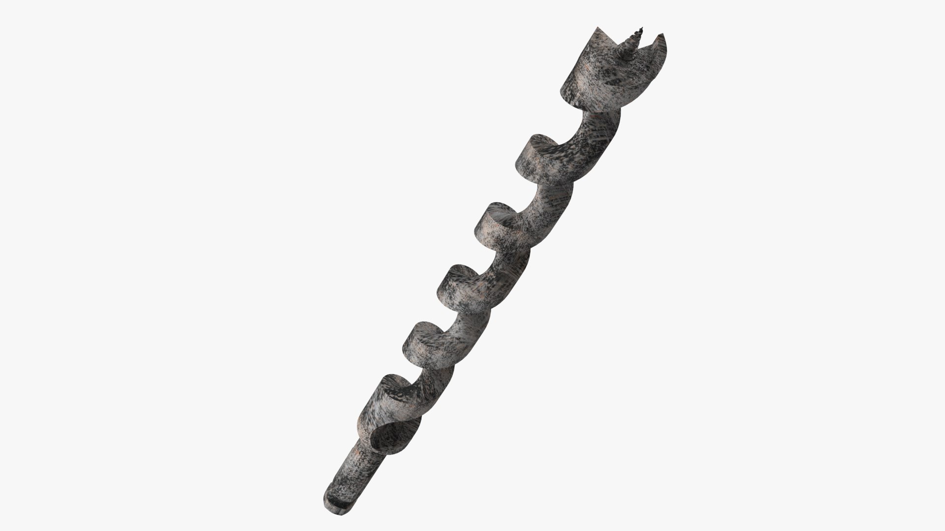 Carbon Steel Auger Bit Old 3D model preview