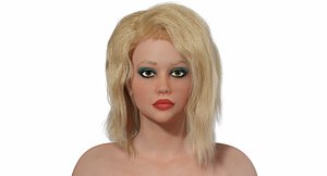 3D ruby realistic woman model