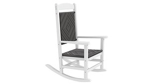 Polywood Presidential Woven Rocking Chair 3D
