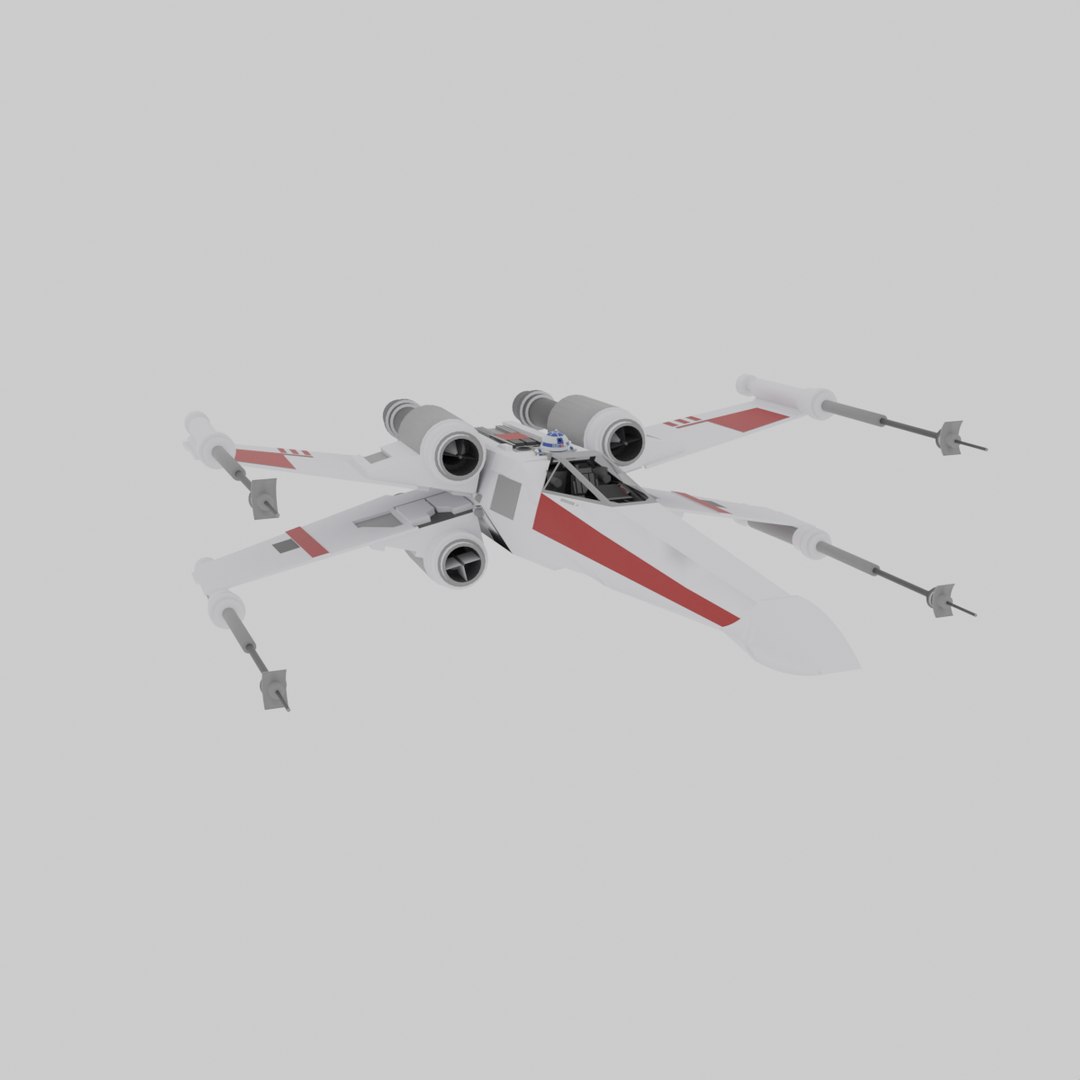 Star Wars X-Wing Fighter With Interior 3D Model - TurboSquid 1835129