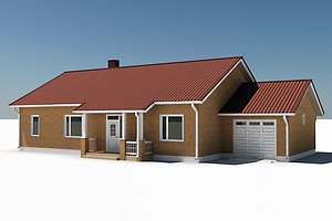 story single family house 3d model