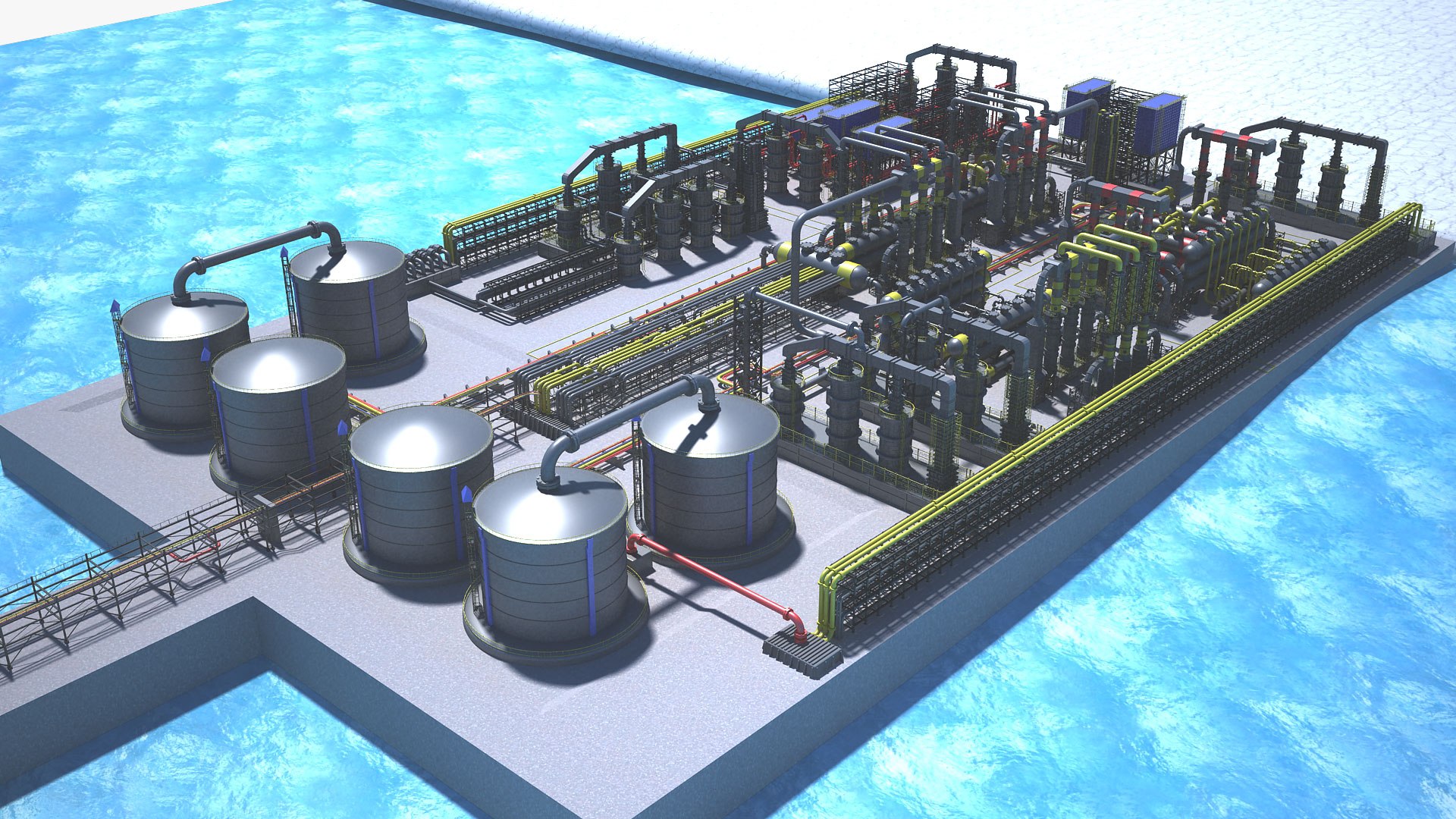 3D LNG Port 04 model - TurboSquid 1954763