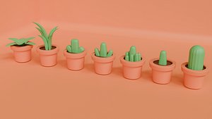 Plant collection 3D model