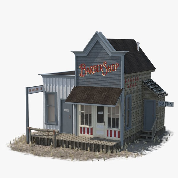 Wild West Barber Shop 3D model