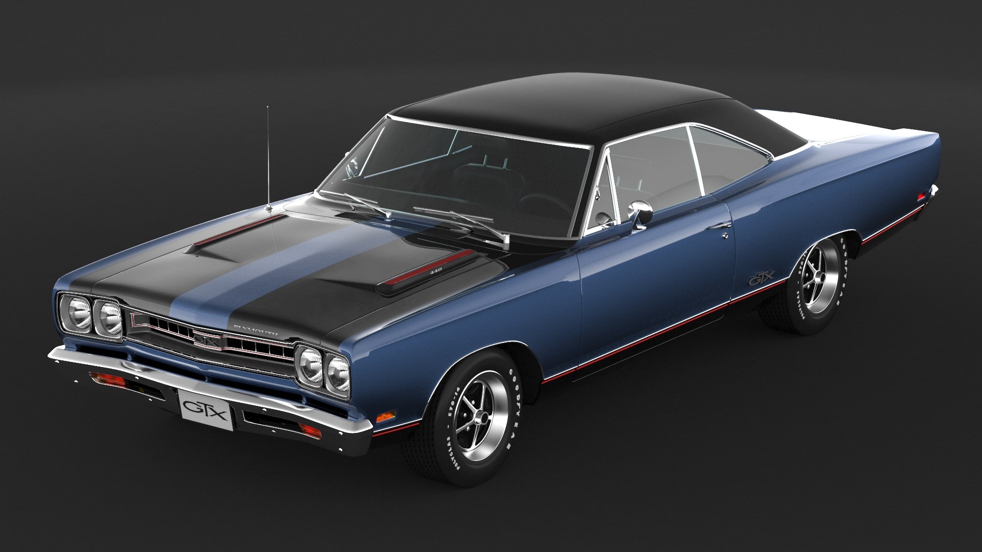 3D 1969 Plymouth GTX - TurboSquid 1771865