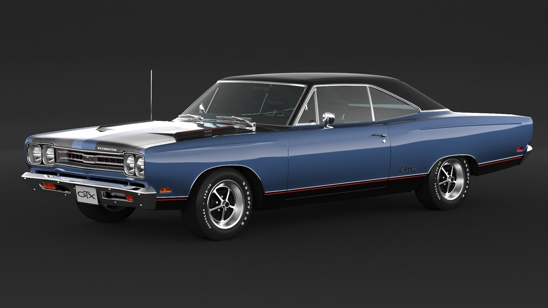 3D 1969 Plymouth GTX - TurboSquid 1771865