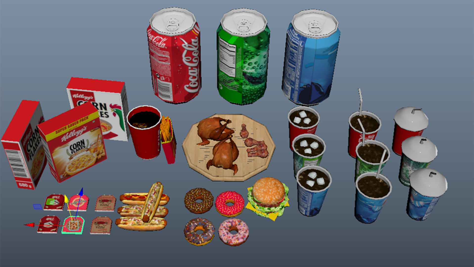 3D Fast Food Assets - TurboSquid 1344911