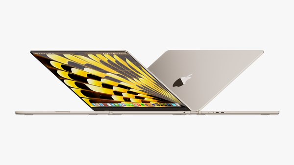 Apple MacBook Air 15 インチ Starlight 2023 Magic Mouse 付き3D ...
