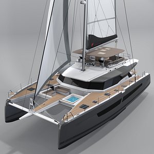 3D Catamaran  Alegria 67  Fountaine Pajot 3D