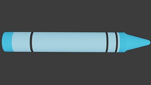 Blue Crayon 3D model