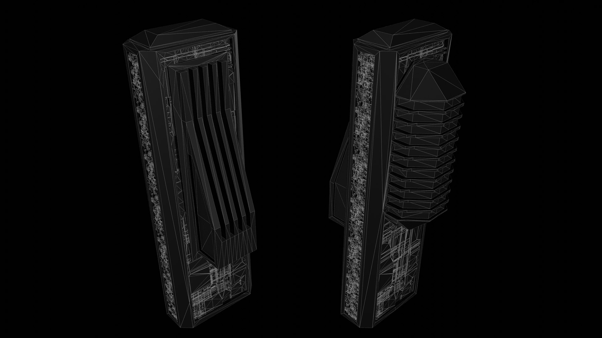 Sci-fi Skyscraper Kit Building 3D - TurboSquid 1574692