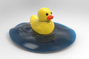 3D model duck toy
