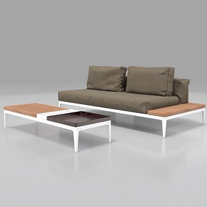 3d max garden furniture sofa table