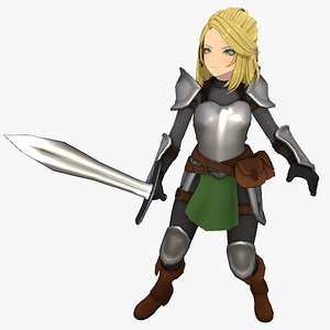 Catarina Anime Knight Girl Game Ready