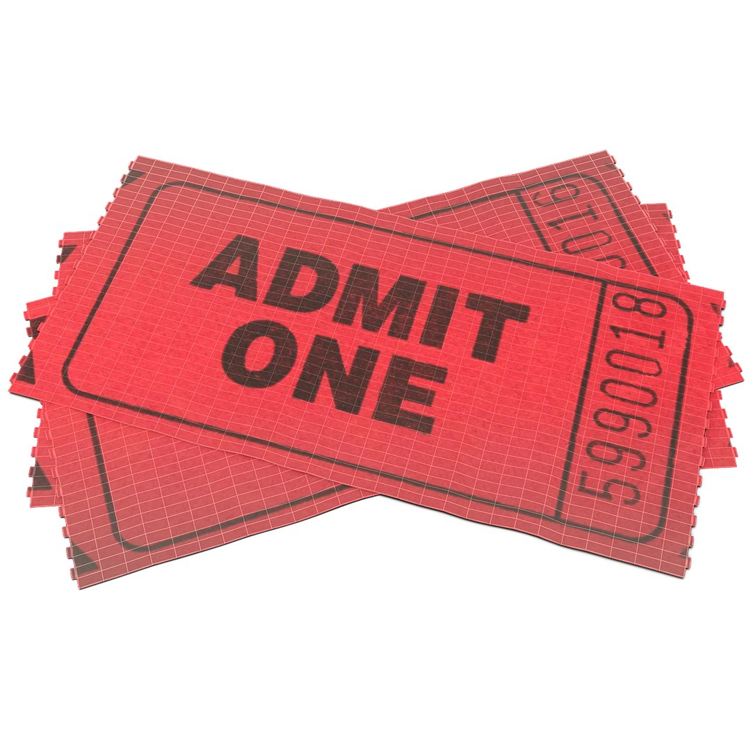 3d Model Tickets