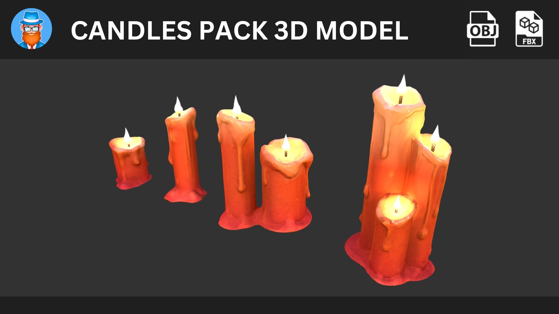Candles Pack 3D Model 3D Model - TurboSquid 2396775
