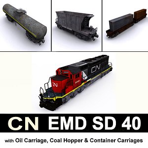 EMD SD 40 CN & carriages