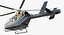 3D model light private jet helicopter