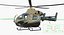 3D model light private jet helicopter