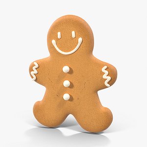 3d model gingerbread cookie 04