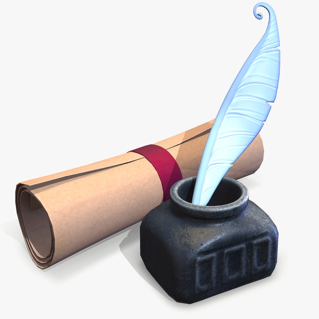 Ready Ink Paper Stylized 3D Model - TurboSquid 1458395