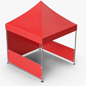 Red Event Tent 3D model